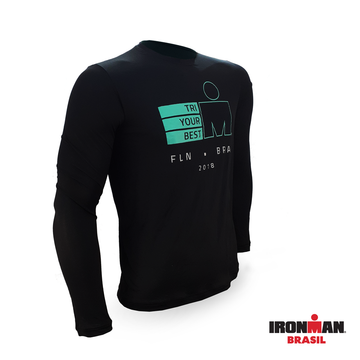Camiseta Manga Longa Find Your Name IRONMAN BRASIL 2018