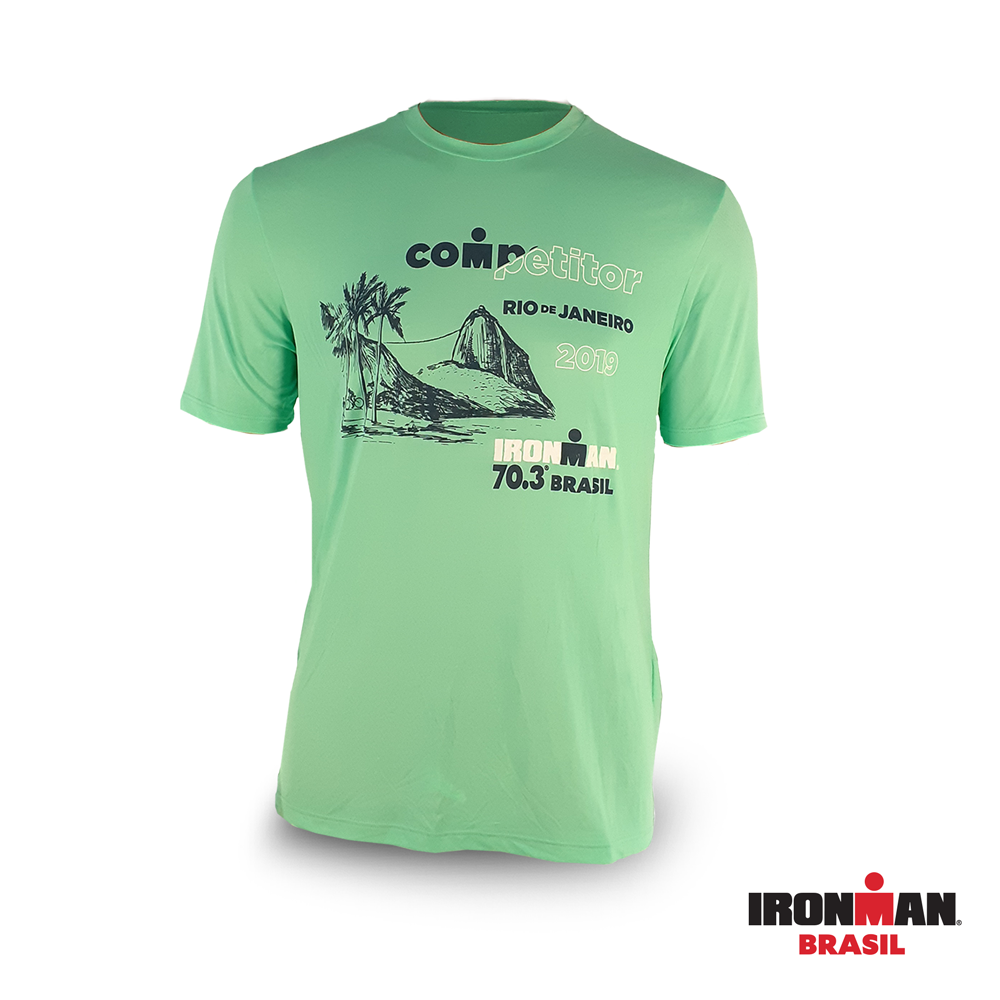 Camiseta Mizuno IRONMAN BRASIL 70.3 RJ FYN Grupo STC