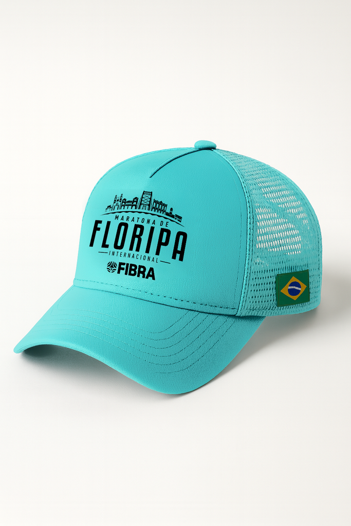 Boné Trucker Maratona Internacional de Floripa Fibra- 21K