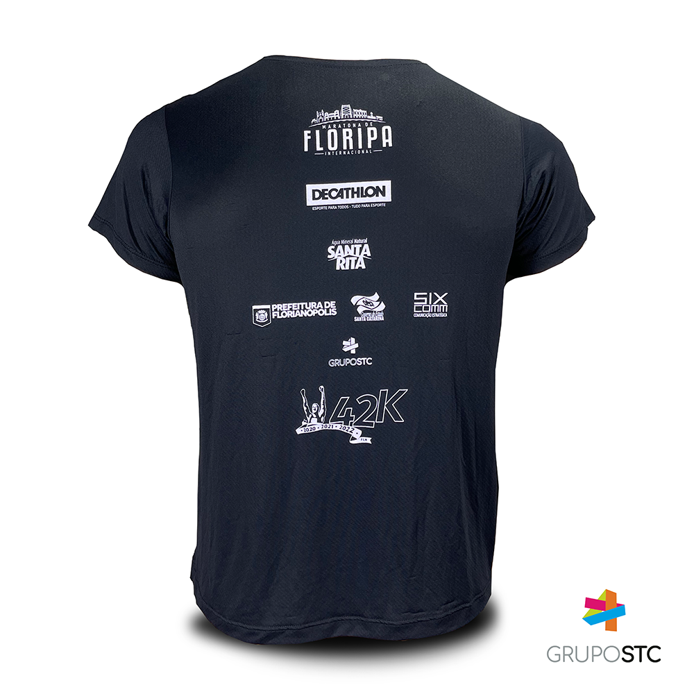 Camiseta Maratona Internacional de Floripa 2022 - 42K Preta
